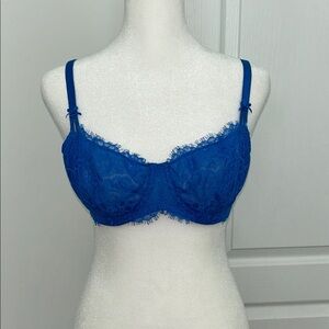 Victoria’s Secret Blue Lace Bra, Size 34 D